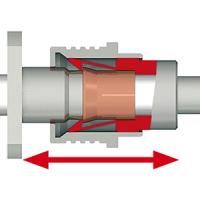 Verriegelung geschlossen Steckverbinder HF